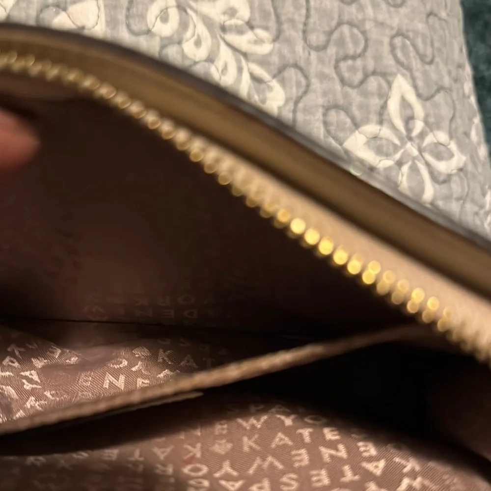 Kate Spade Cream Studded Wristlet Clutch